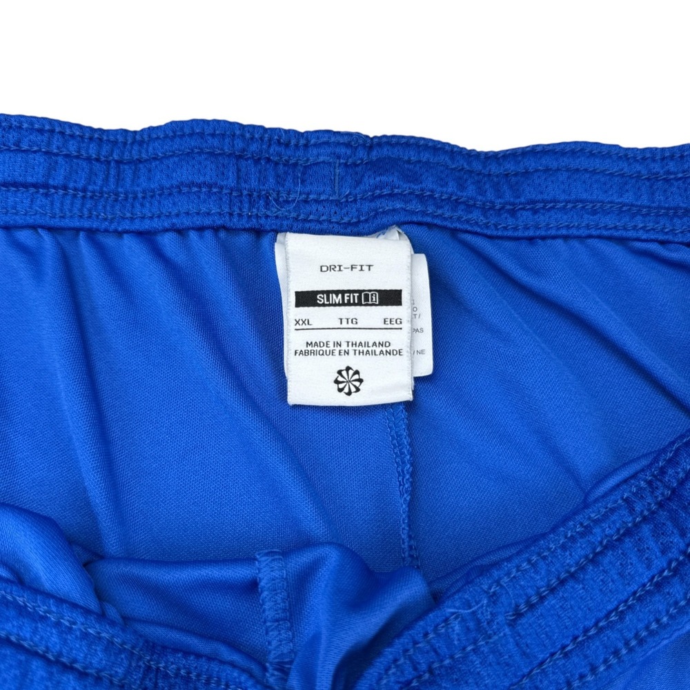 Nike Dri Fit Shorts Sportswear Embroidered Swoosh Blue White Men's XXL - Picture 5 of 6